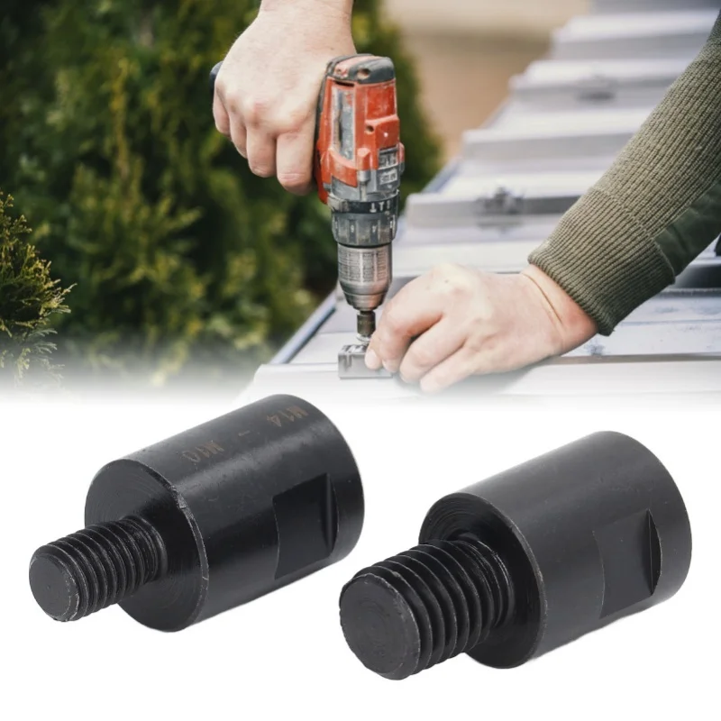 

2 шт., преобразователи сверл с резьбой от M10 до M14 и M10 до M14, инструмент для преобразования вала резьбы для угловой шлифовальной машины для открывания отверстий