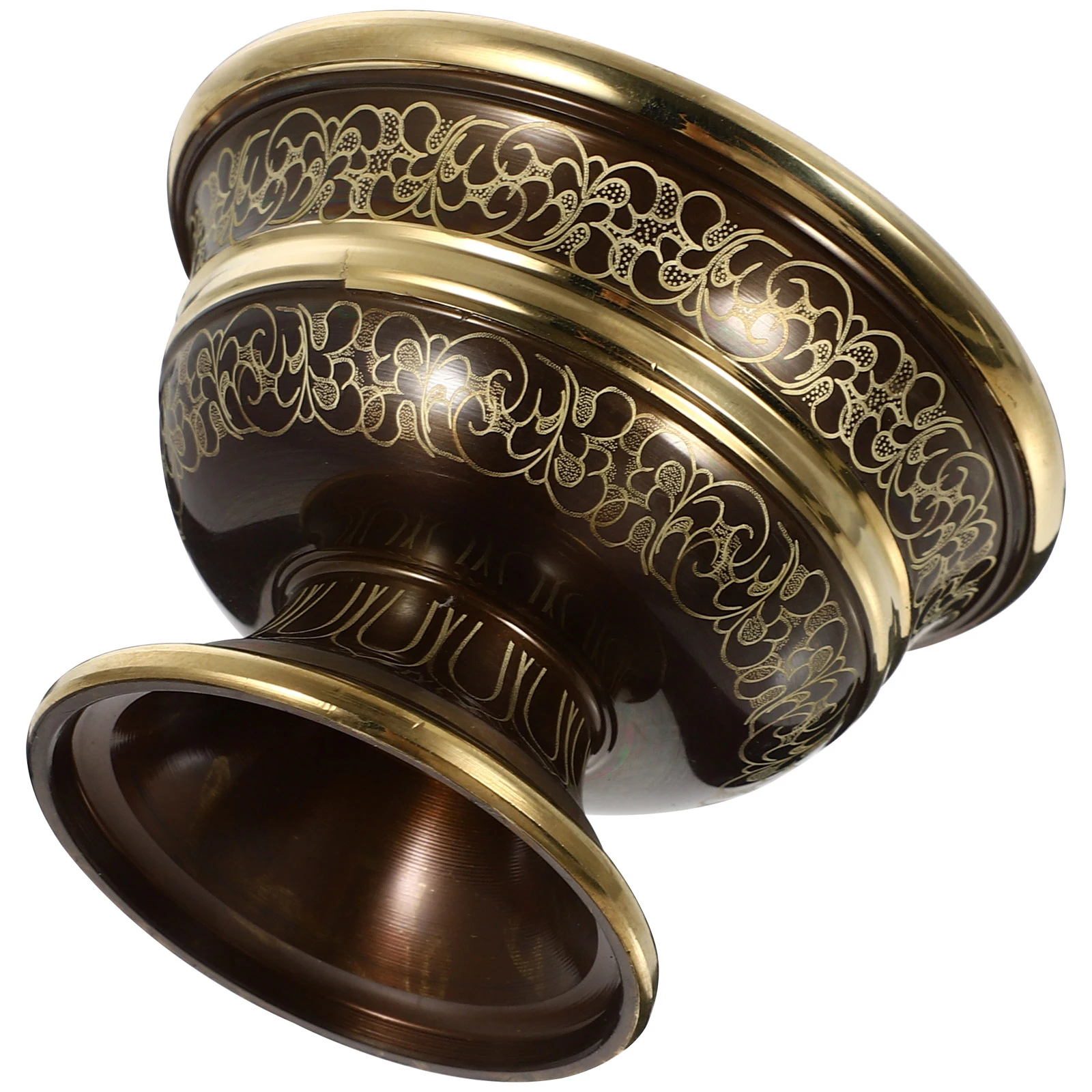 

Brass Temple Cup Water Offering Bowl for Ceremonies Home Decoration Supplies Meditation Ritual Supply Container