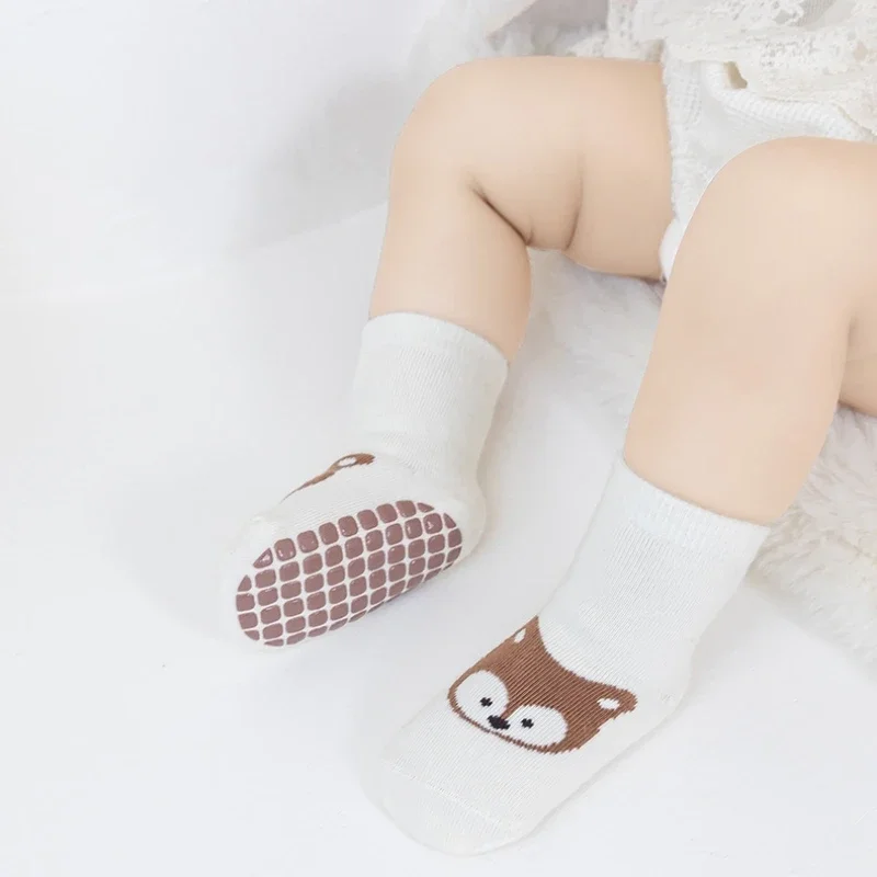 Children Baby Leg Warmer Long Socks Kids Spring Autumn Clothing Boy Girls Toddler Cartoon Mid Calf Socks Non-slip Shoes