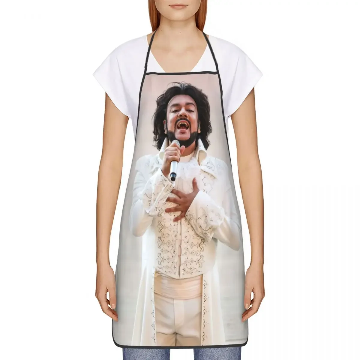 Unisex Philipp Kirkorov Sing Kitchen Chef Cooking Baking Apron Men Women Russian Singer Tablier Cuisine for Painting