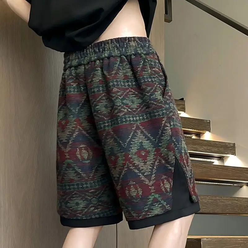 

Casual Two Piece Set for Men Summer Loose Short Sleeve T Shirt and Shorts Teen Athletic Outfit