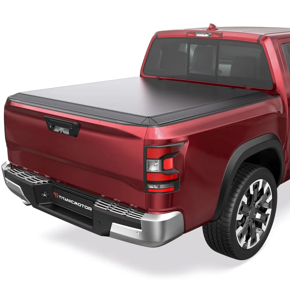 6FT Soft Tri Fold Truck Tonneau Covers Compatible with Nissan Frontier Fleetside 2005 2025 Pickup Truck Bed Cover 72