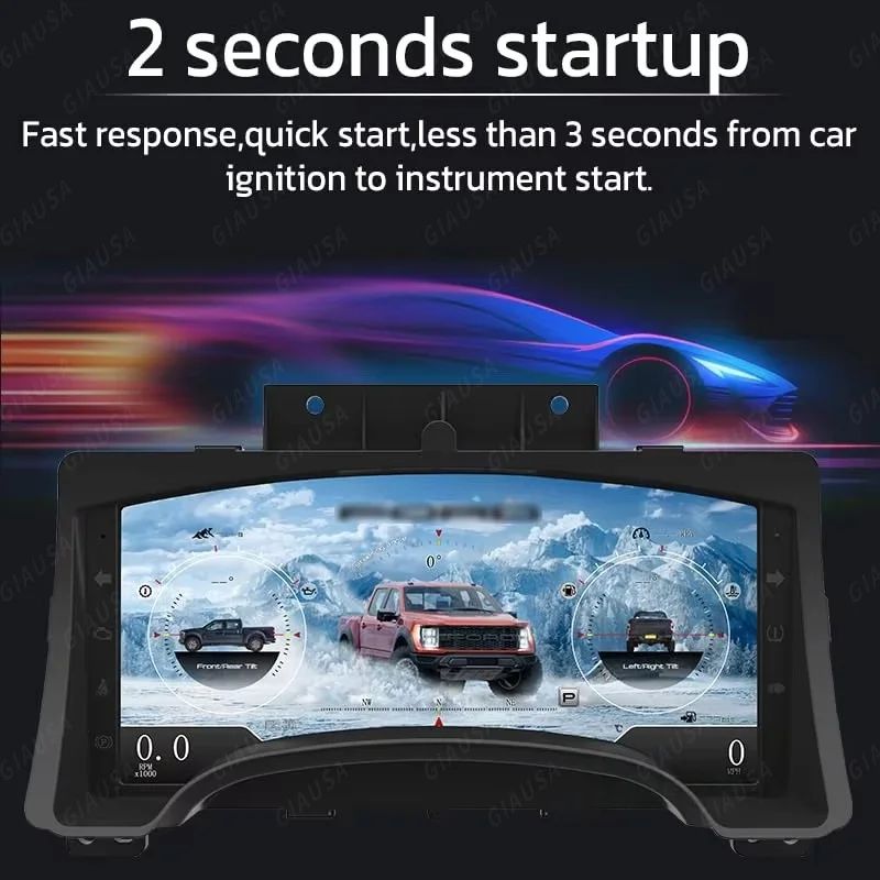 

Автомобильная цифровая приборная панель для Ford F150 Raptor 2009 2010 2011-2014, виртуальный прибор, спидометр, кабина