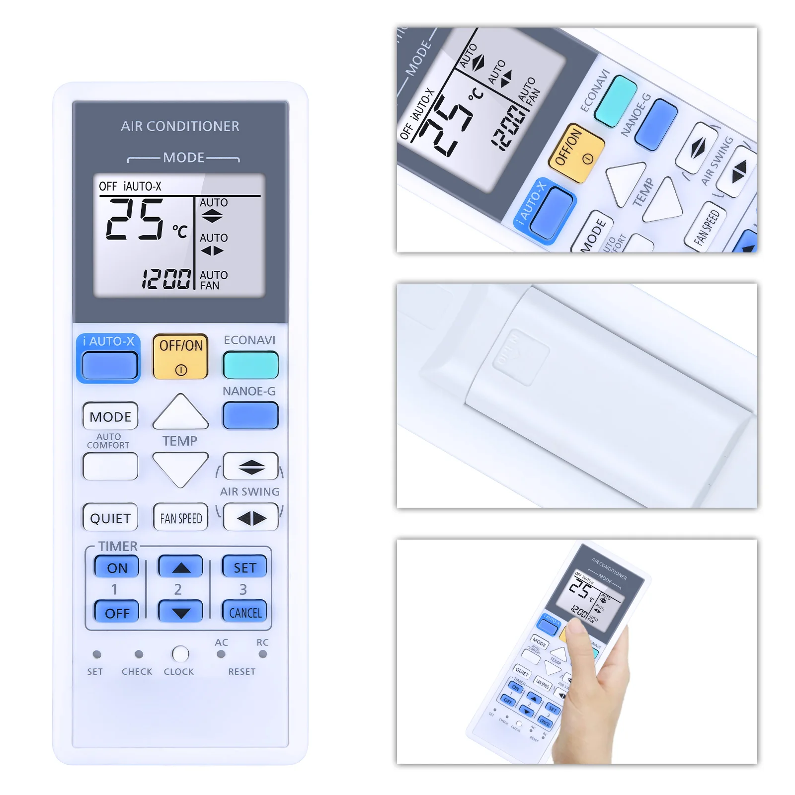 New Remote Control A75C4543 For Panasonic Inverter A/C AC Air Conditioner CS-S28RKH CS-V24RKH