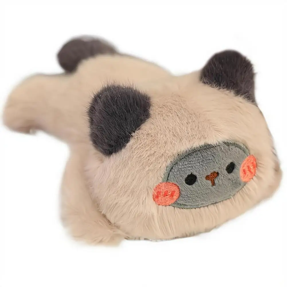 Magnetic Car Plush Toy Cute Cat Bear Stuffed Doll Roof Trunk External Decoration Car Ornament Styling Accessory Miniature