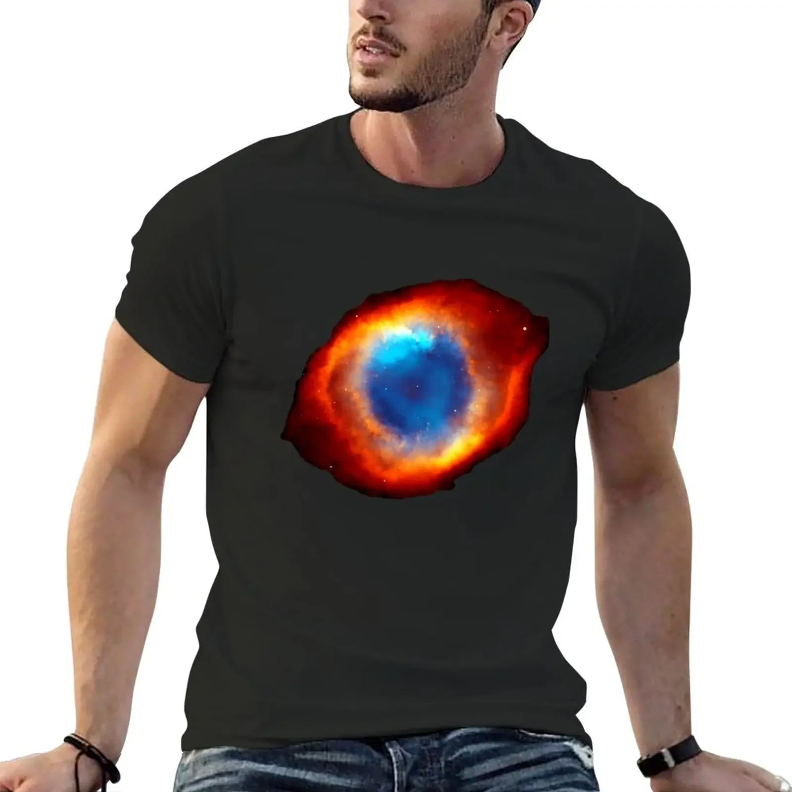 New Helix Nebula Eye Of God From Hubble Telescope T-Shirt sweat shirt animal print shirt for boys Men's cotton t-shirt