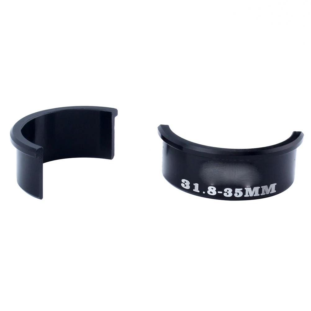 

4 pcs Bike Handlebar Conversion Sheet 31.8mm to 35mm Aluminum Alloy Adapter Shims for Mountain Road Bikes Handlebars