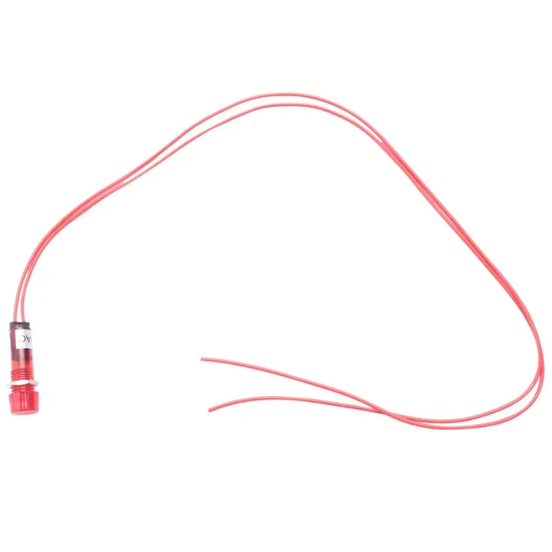 

New 20X Neon Indicator Pilot Signal Lamp Red Light AC 250V W2 Wires