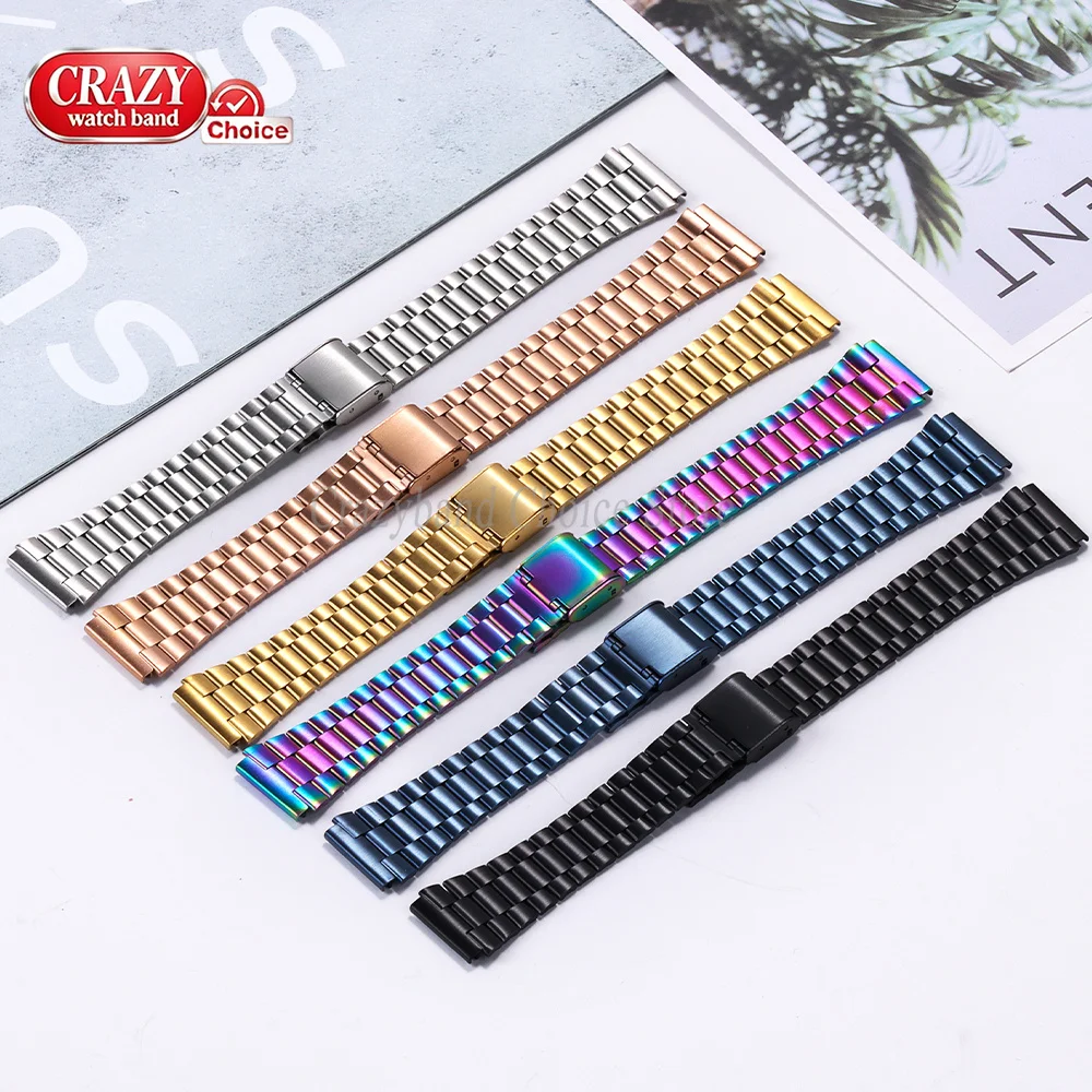 For Casio F-91W AE1200/1300 Stainless Steel Watch Band 18mm Strap for SGW400 F105/108/A158W/168 F84 Silver Men Women Metal Wrist view 4