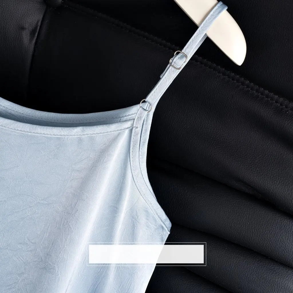 여성용 아이스 실크 펄 광택 새틴 블라우스와 스커트 투피스 세트 여름 슬림핏 룩 멜빵 원피스