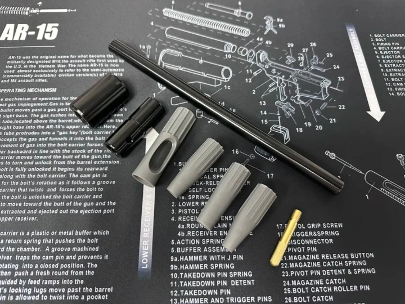 Тактический универсальный 8 шт.17Cal .22Cal .30Cal направляющая для очистки отверстия пистолета, щетка для чистки, комплект для охоты, аксессуары