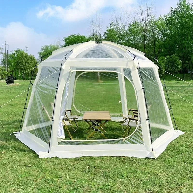 Transparent Star Tent Thickened PVC Outdoor Leisure Camping Tent Sun Room Windproof Rainproof Warm Portable Bubble House Camping