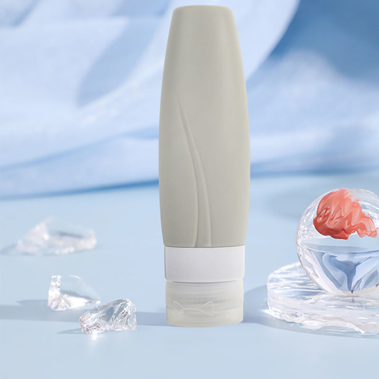 3 قطع من زجاجات السفر المصنوعة من السيليكون المقاومة للتسرب، حاويات لوشن الضغط القابلة لإعادة الملء، زجاجات مستلزمات السفر الصغيرة #4