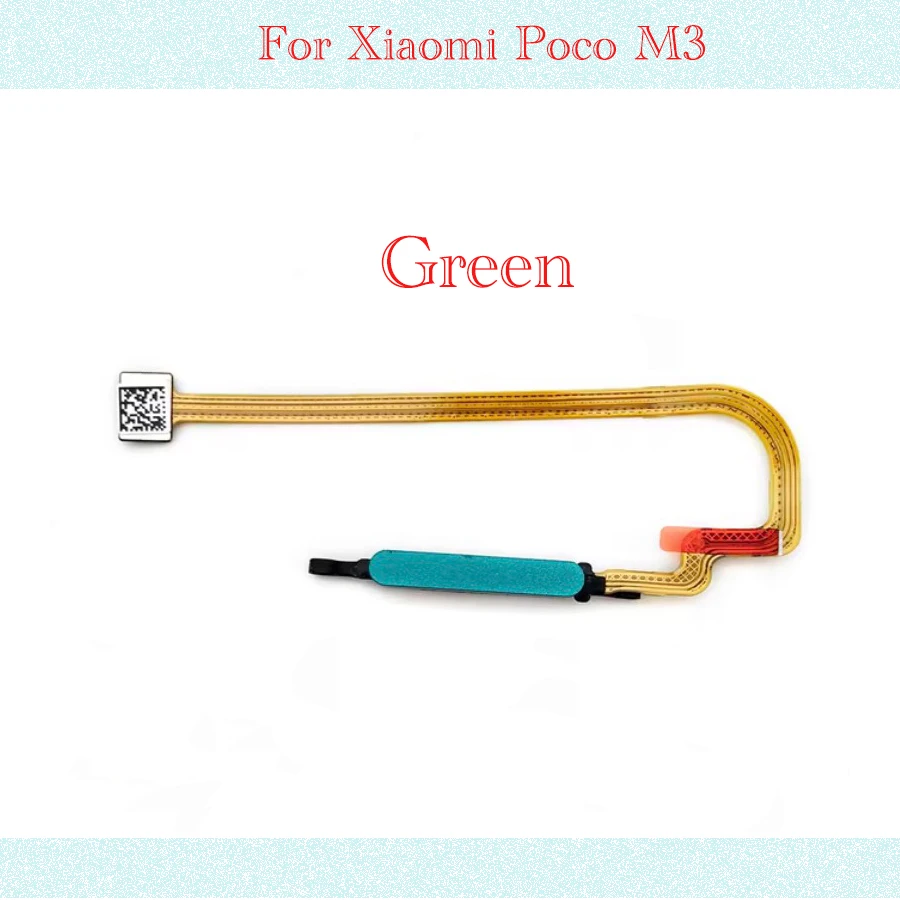 New Fingerprint Scanner For Xiaomi Poco M3 Home Button Fingerprint Menu Return Key Sensor Flex Cable