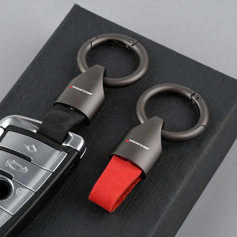 Llavero de Metal para Coche, Anillo para Llaves Antipérdida, Colgante de Regalo Personalizado en Negro, Rojo y Amarillo para Mclaren 540C 570S - 600LT MSO
