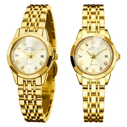 IBSO 2024 Luxury Women Watch Calendar Japanese Quartz Movement 3ATM Waterproof Stainless Steel Strap Fashion Ladies Watch S1119L