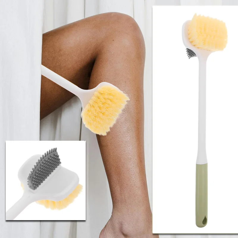 

Foot Brush Exfoliating Back Scrubber with Handles Bath Bathing Tools Body Brushes Long Handle Plastic for Shower Body Brushes