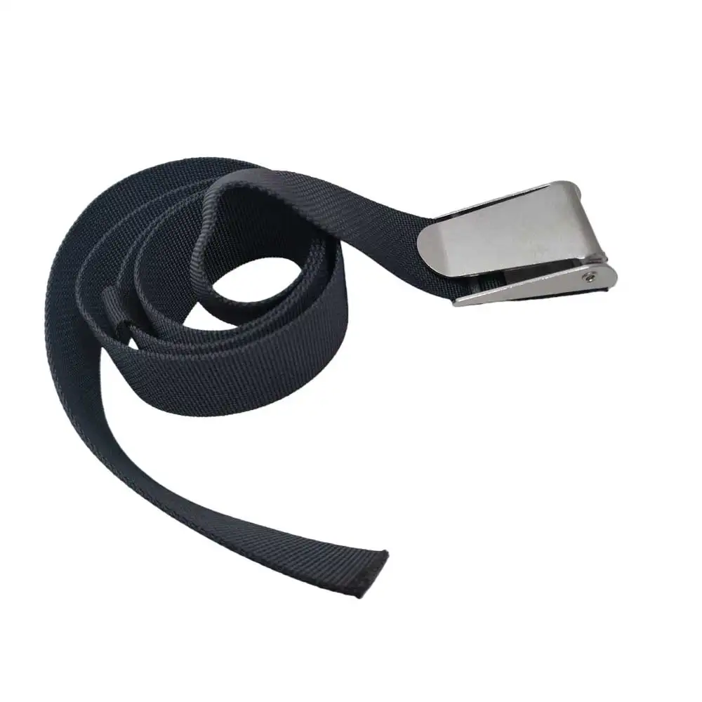 1.2m Scuba Diving Weight Belt with 316 Stainless Steel Buckle Heavy Lead Weight System for Deep Sea Diving Underwater Fishing