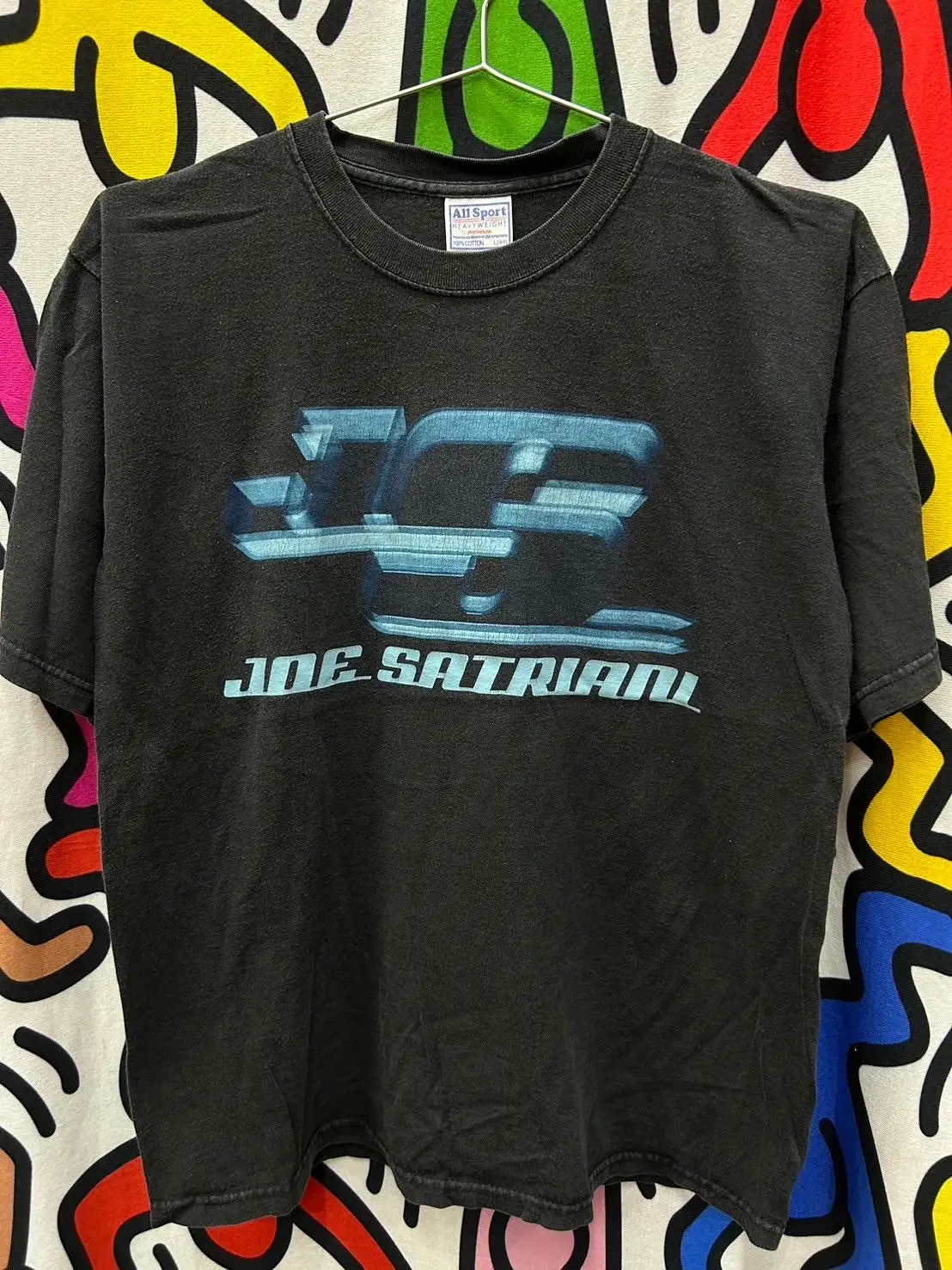 Vintage 2002 Joe Satriani Band T Shirt size L