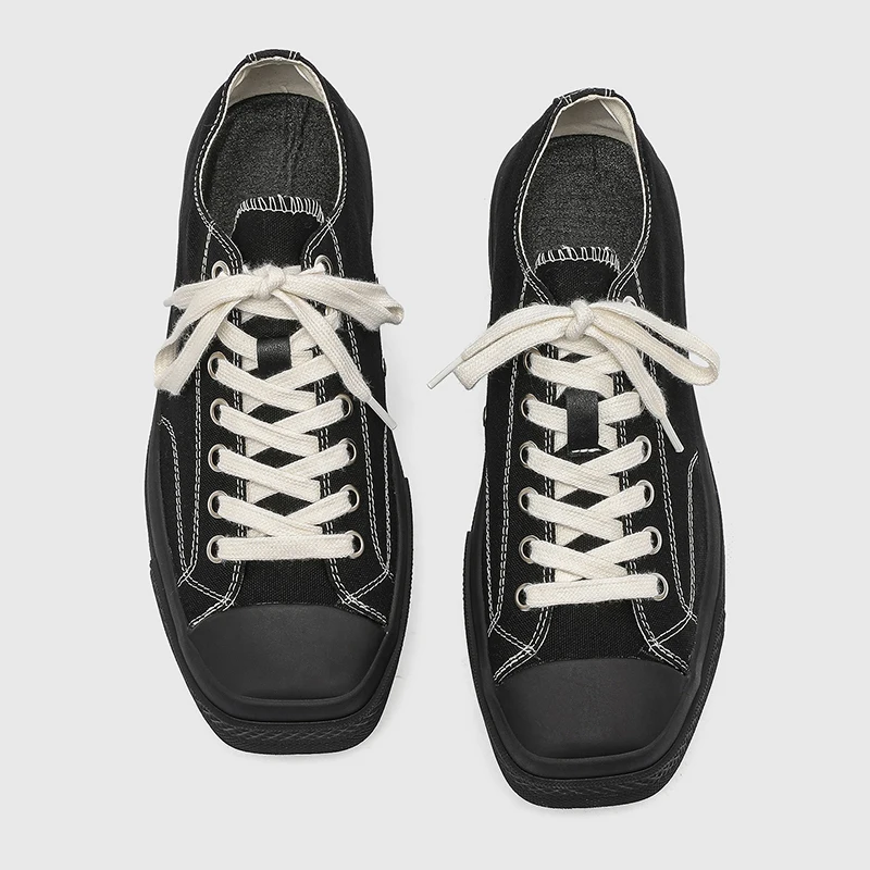 

Men Classic Minimalist Style Canvas Board Shoes Breathable Height Increasing Men and Women Commuting Casual Shoes