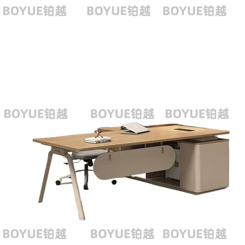 for Simple Modern Boss Office Desk and Chair Combination Single Office Furniture Table Large Desk Supervisor Table Manager