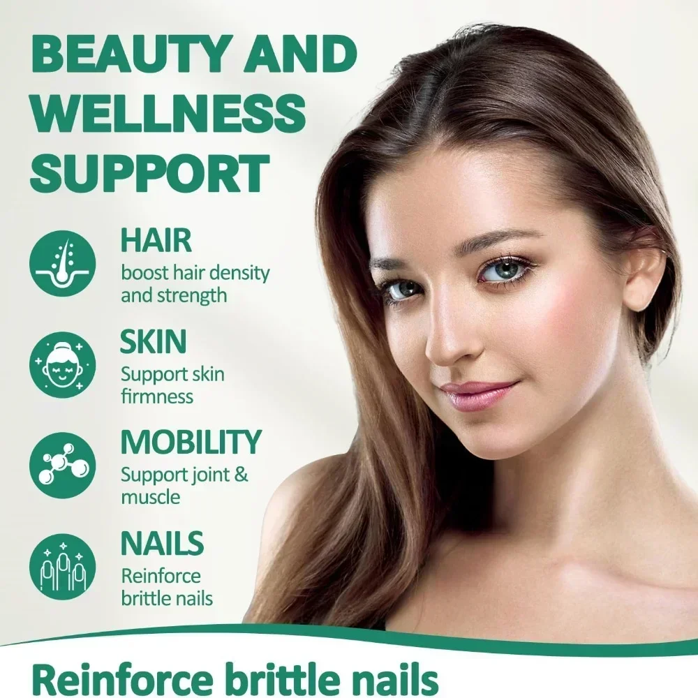 Biotin Transdermal Patch Keratin Marine CollagenStrength Kulit Rambut untuk Wanita & Pria 30 Patch