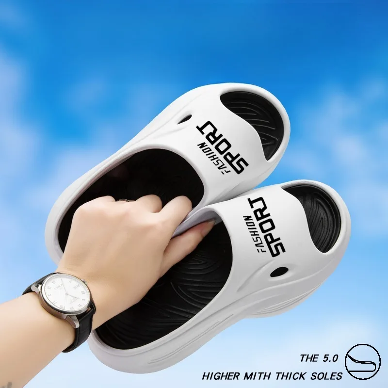 

Fashion Men's Sandals Summer EVA Comfortable Anti-Slip Soft Soles House Slippers for Indoor Outdoor Wear Breathable Shower Slide