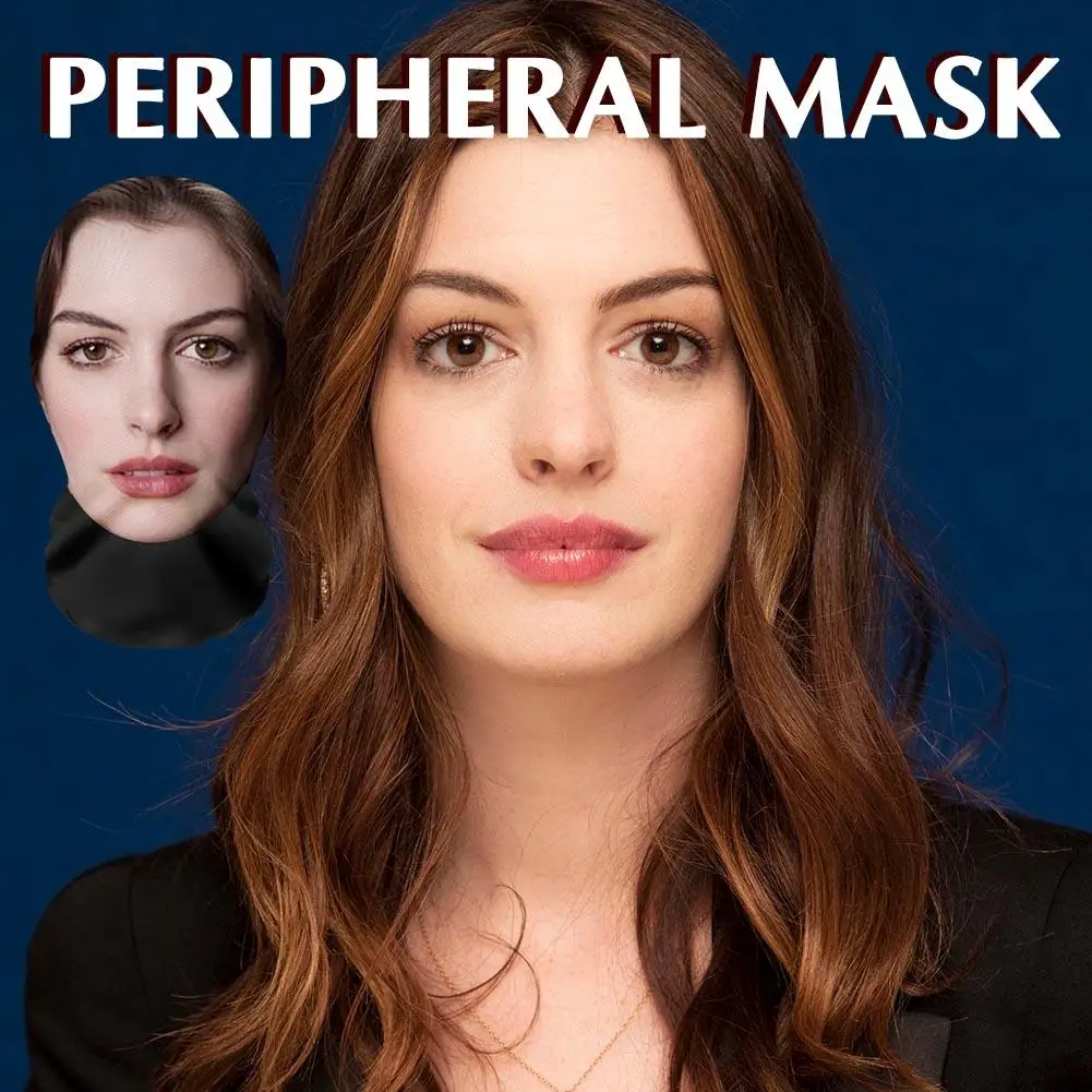 3D Printed Full Face Visual Mask Anne Actress Celebrity Performer Face Mask Fun Role-playing Props Costumes Face Mask image 4
