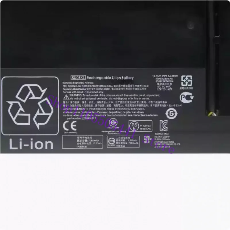 Compatible with for HP Spectre X360 15-df0011TX TPN-Q213 SU06XL Laptop Battery