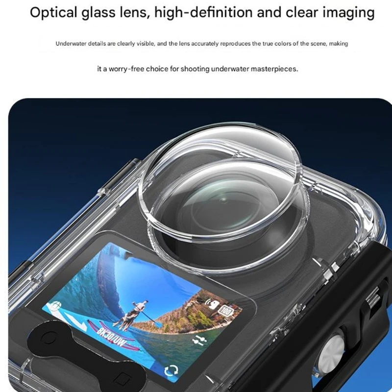 AntiScratch Diving Shell With Opticals Claritys For 360 Imaging Devices Case F19E
