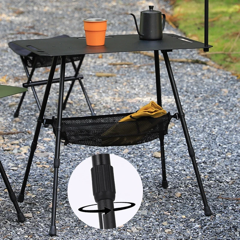 Outdoor Camping Ultra-light Tactical Table Multifunctional Aluminum Alloy Folding Picnic Desk Portable Adjustable Lifting Table