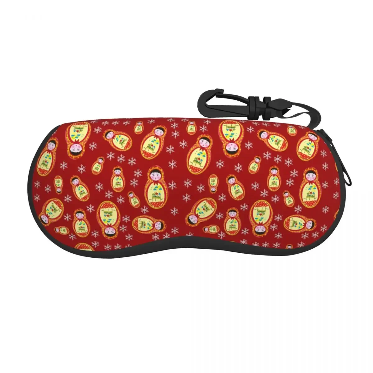 Custom Russian Doll Babushka Matryoshka Shell Glasses Case Unisex Fashion Eyeglasses Case Sunglasses Protector Box