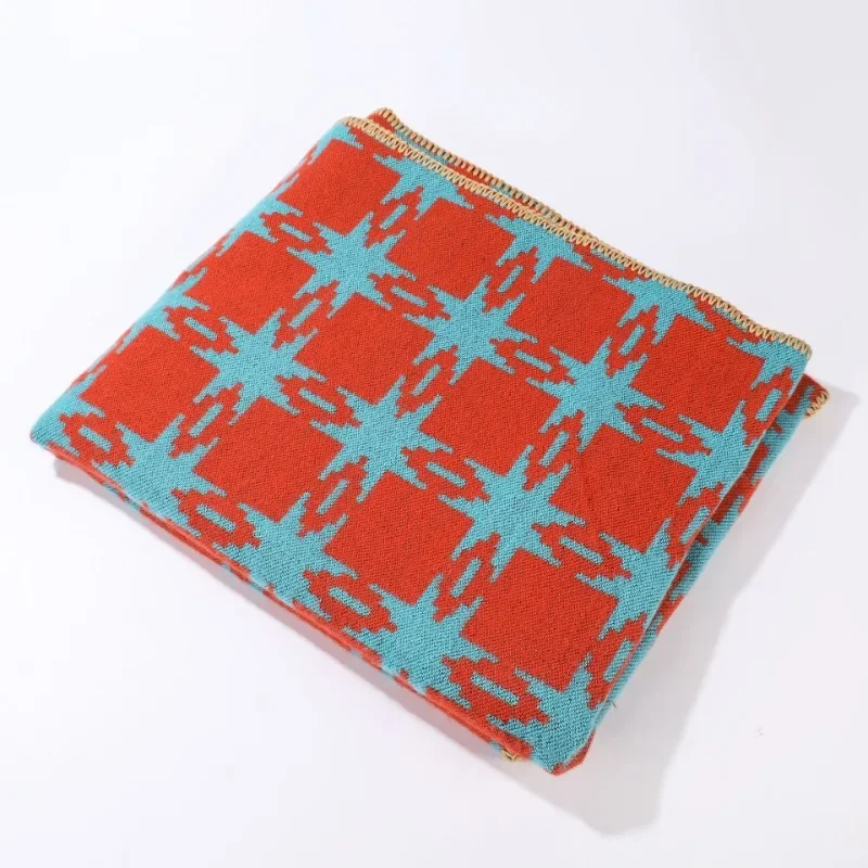 تقليد الكشمير شال كيب المرأة شال الرجعية شق موضة دافئة تقليد الكشمير الجاكار متقلب نمط وشاح شال