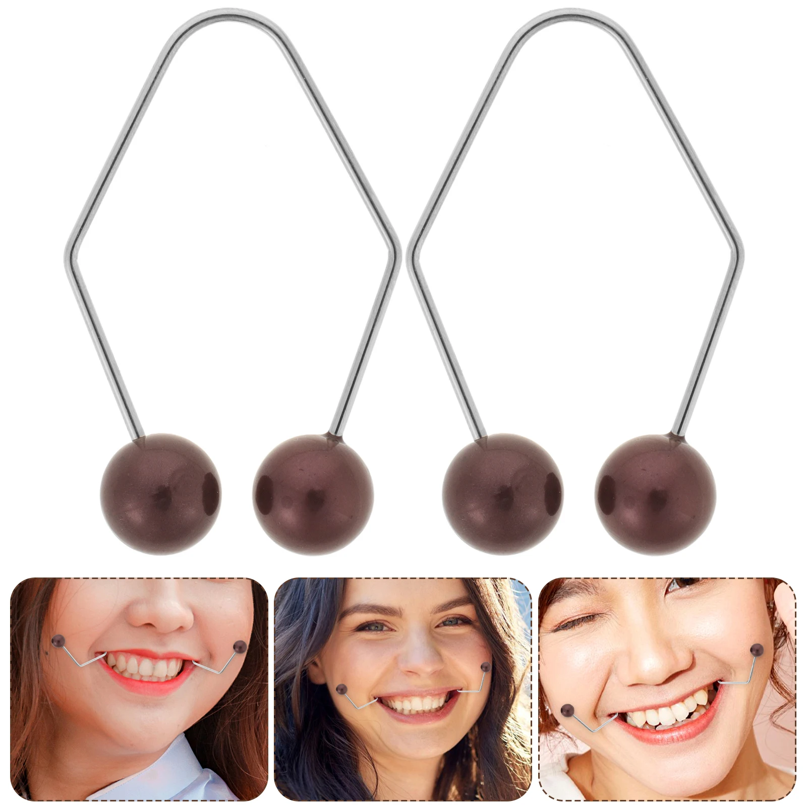 

Dimple Maker Face Dimples Exerciser Shaper Trainer for The Alloy Facial Makers Cheeks