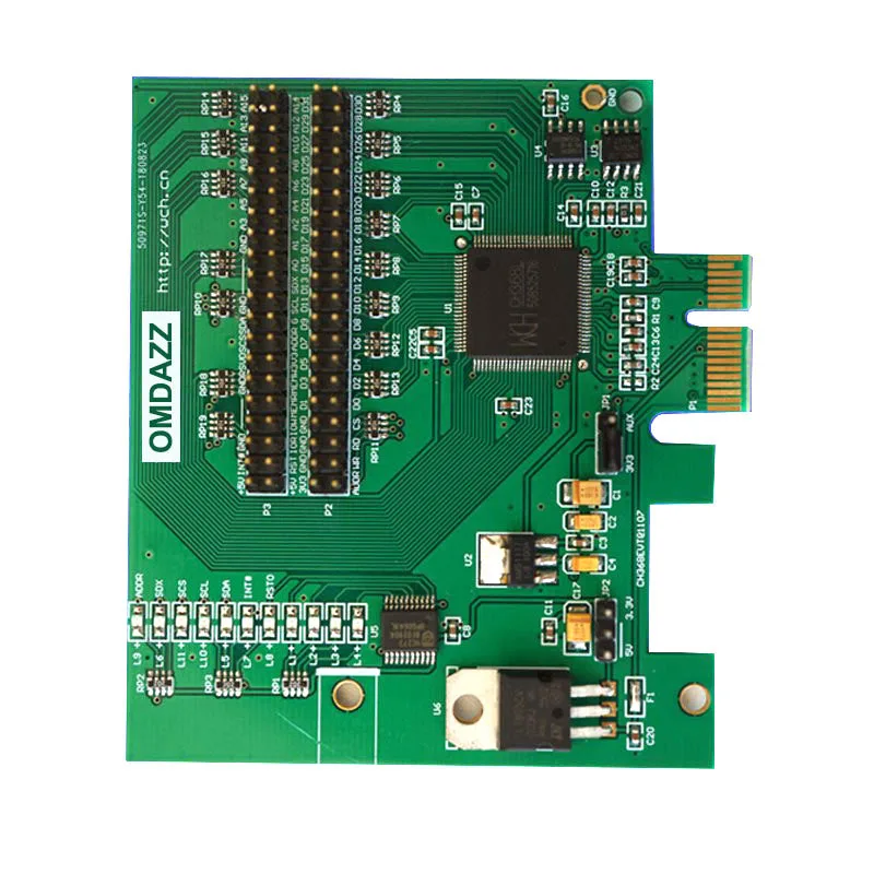 CH368 PCIE Development Board, PCIe Bus to 32-bit 8-bit Local Bus, Read or Write IO MEM I2C SPI Flash