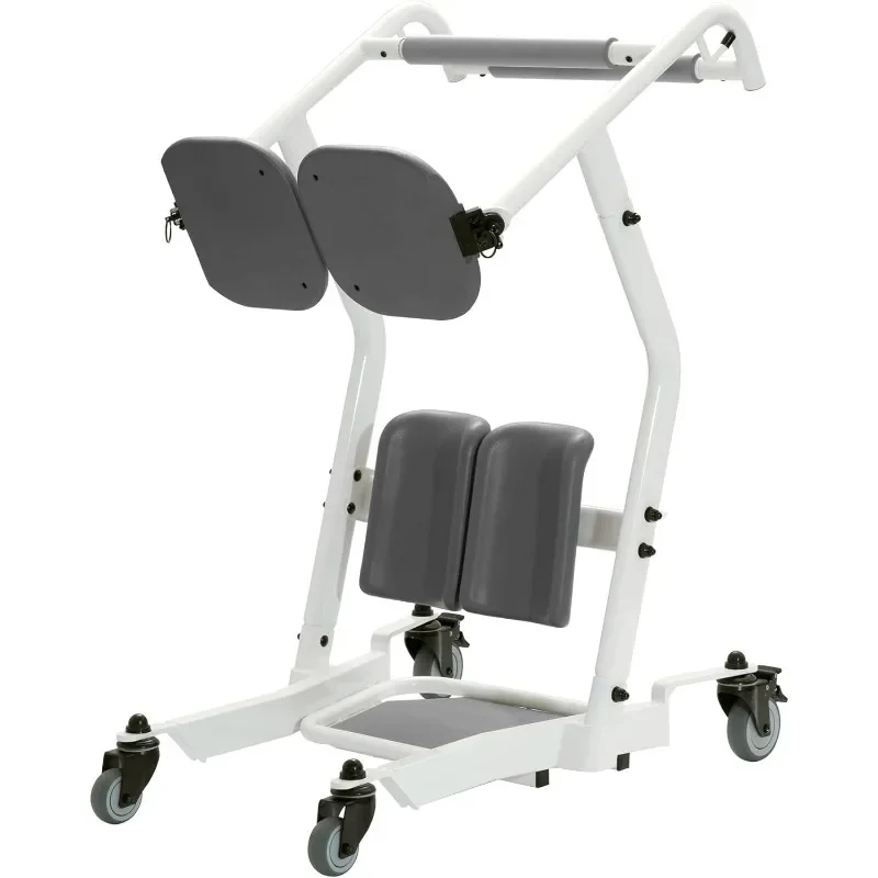 ELENKER Sit to Stand Assist Patient Transport Unit, Patient Lift for Home Care Use, Medical Equipment Lift Assist,Grey+White.