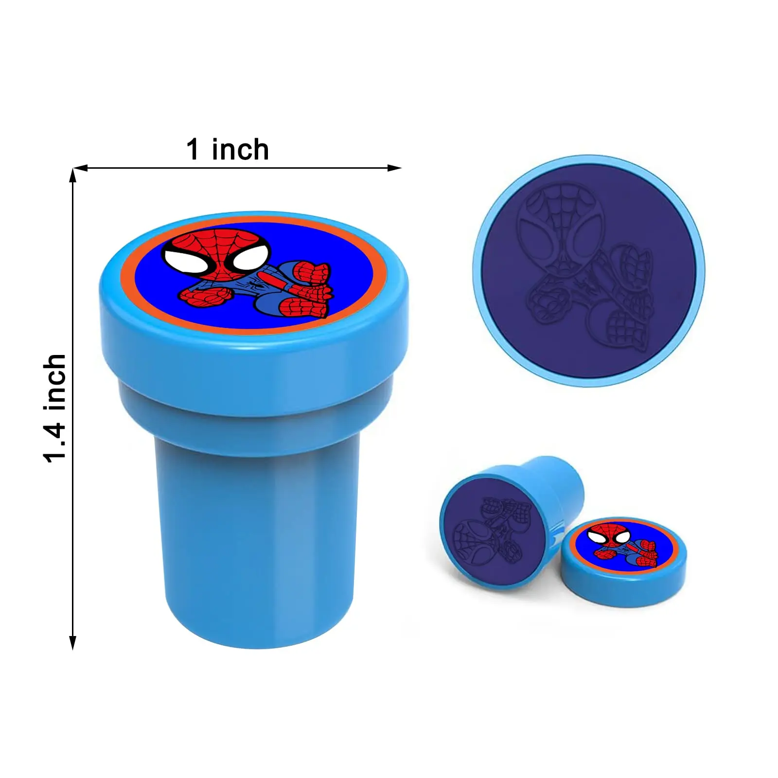 10/20/30pcs Spiderman Seal Stamps Party Favors Birthday Gifts for Kids Goody Bag Fillers Classroom Rewards Prizes