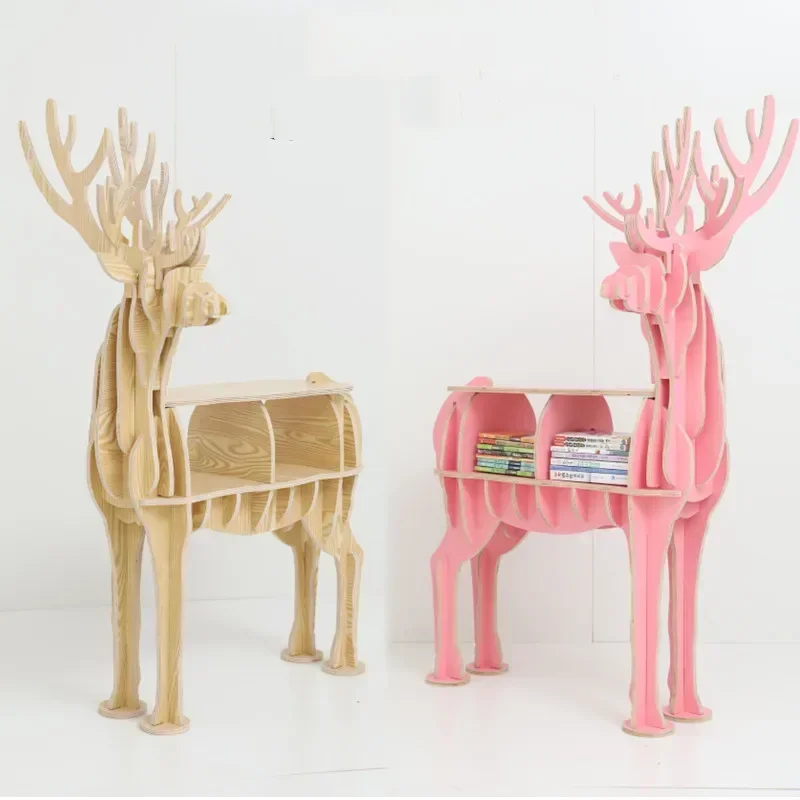 Creative Animal Modeling Kindergarten Bookshelf Living Room Edge A Few Model Room Soft Decoration Design Decoration Window