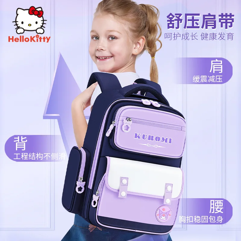 Sanrio-mochila escolar Clow M para estudiantes para niños y niñas, bonita mochila de dibujos animados, protección de la columna vertebral, ligera y de gran capacidad