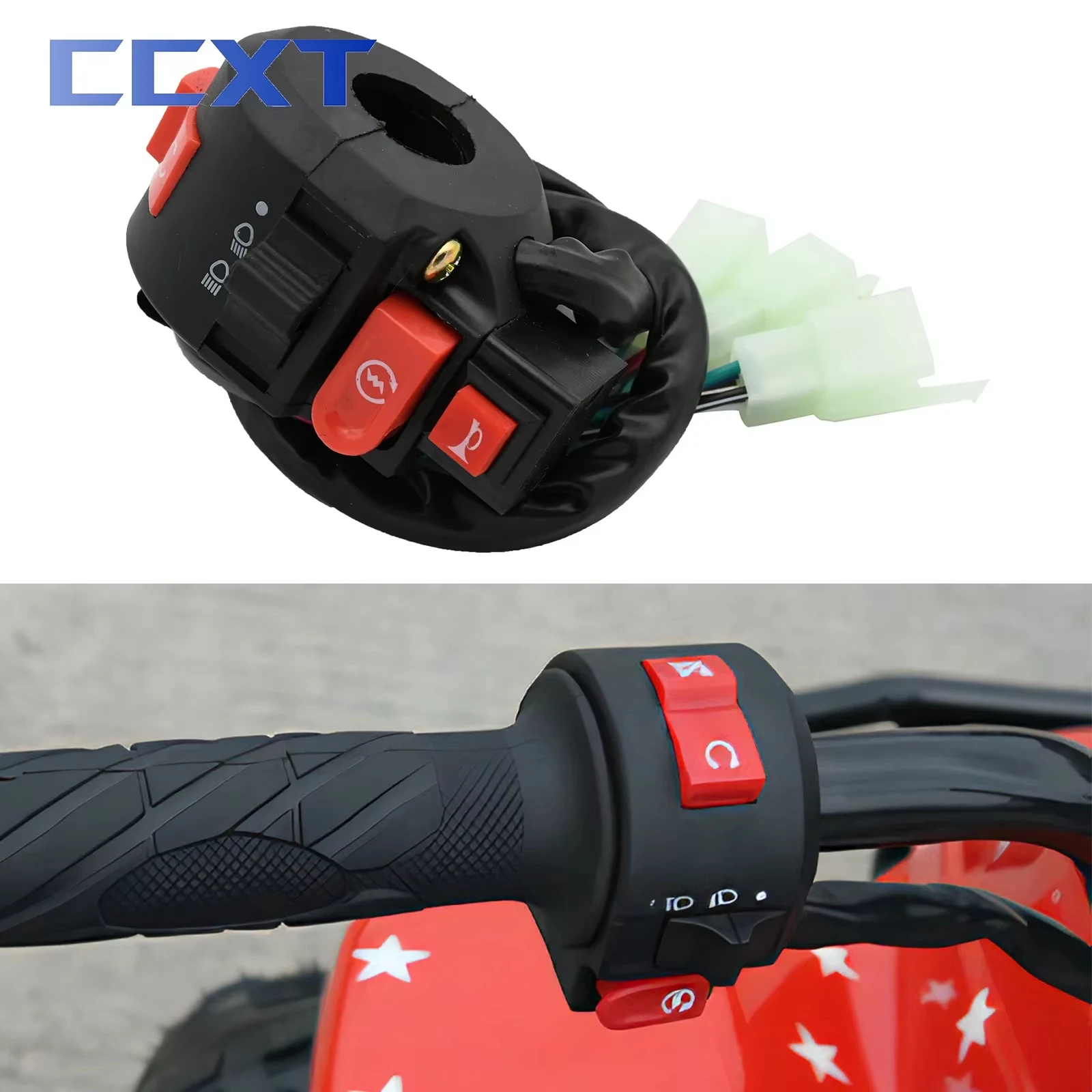 

Мотоцикл ATV переключатель звуковой сигнал поворота кнопка переключатель света Start Stop переключатель для 50cc 70cc 90cc 110cc 125cc 150cc универсальный