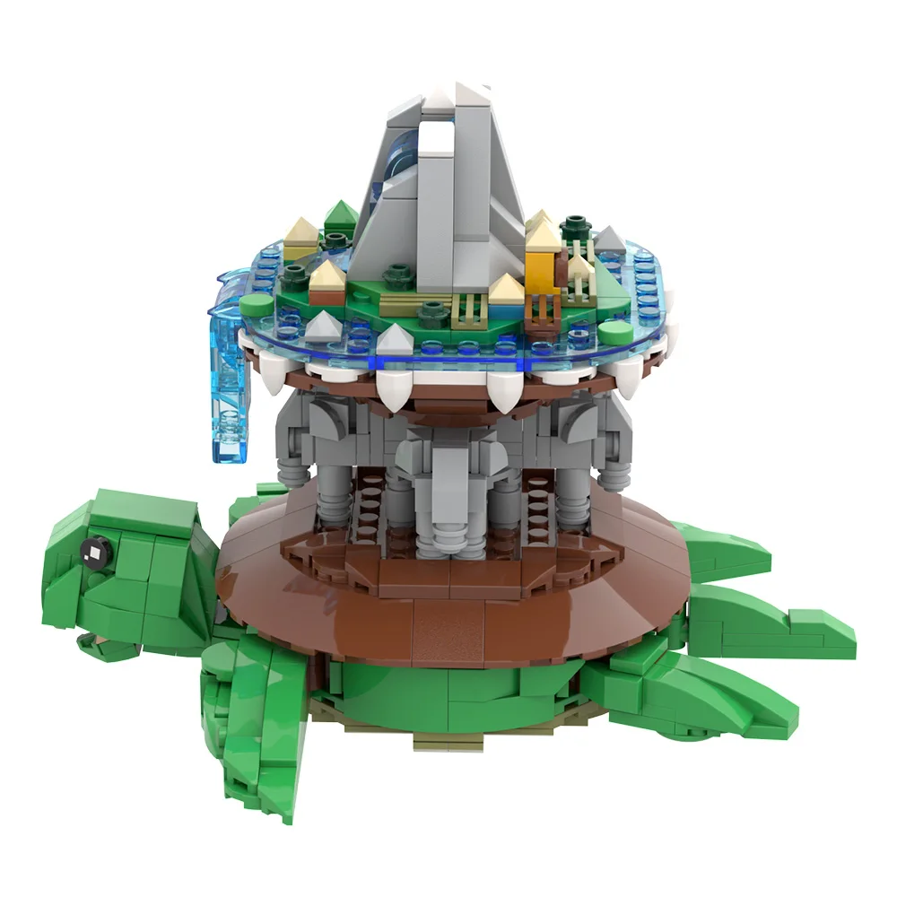 MOC Discworld Bouwstenen Model Science Fiction Discworld Schildpad Olifant Creativiteit Bakstenen Montage Speelgoed Kinderen Verjaardagscadeau