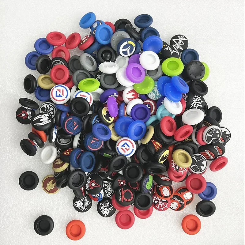 20pcs/lot Random Shipment Mix Color for Ps4 Ps5 for Xboxone Series S X Joystick Thumb Stick Grip Silicone Cap