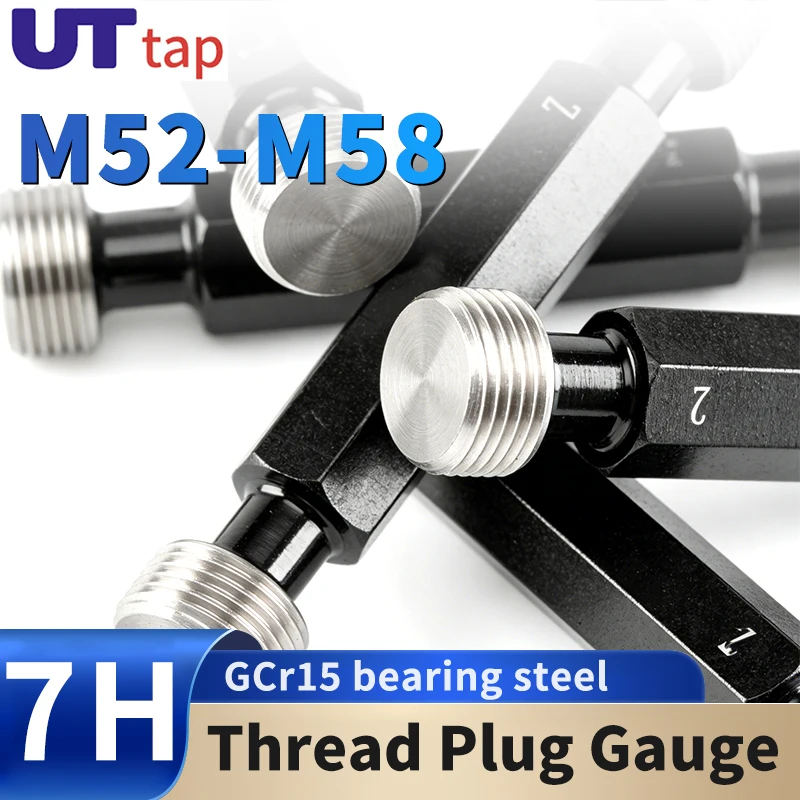 

1 шт. метрический резьбовой калибр 7H M52-M58, высокоточный внутренний резьбовой калибр X0.5/0.75/1.0/1.25/1.5/2.0/3.0/4.0