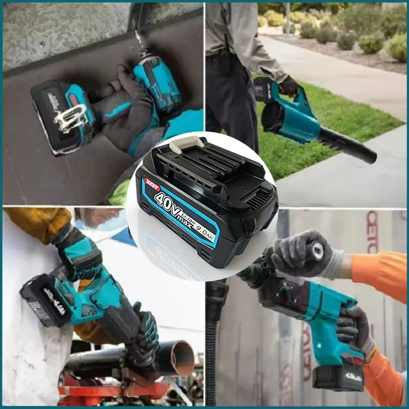 마키타 전동 공구에 적합, 40V, 6.0Ah/7.0Ah/9.0Ah 리튬 배터리 모델 지원: BL402, BL4025, BL4040, BL4050, BL4080