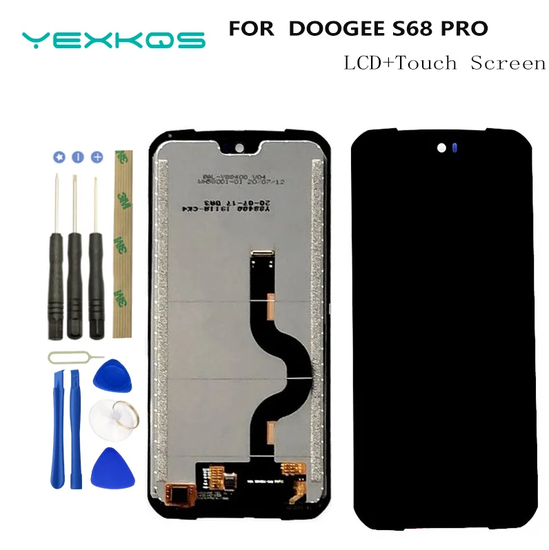 

5.9 inch New Doogee S68 PRO LCD Display+Touch Screen Digitizer Assembly 100% Original LCD+Touch Digitizer for DOOGEE S68 +Tools