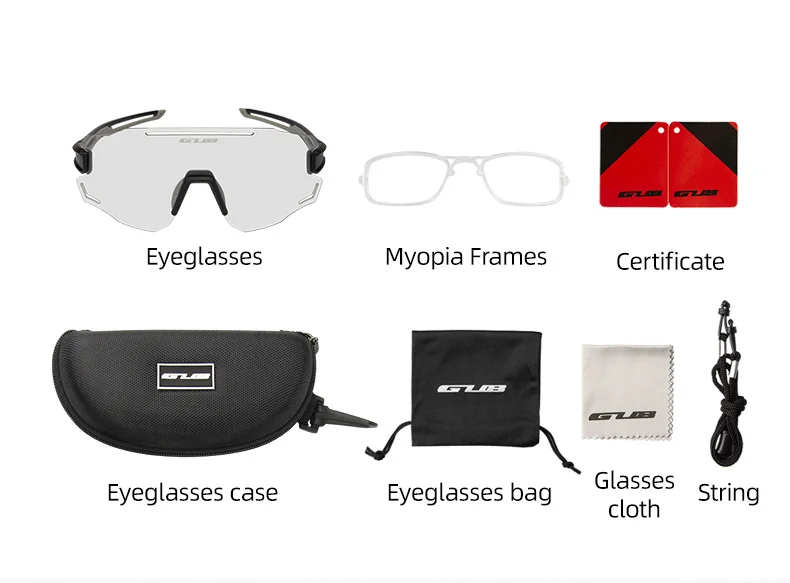 Gub neue photo chrome Fahrrads onnen brille für Männer Frauen Fahrrad brille mit Antibes chlag MTB Brille Brille Outdoor Fahrrad brille – Detail 17