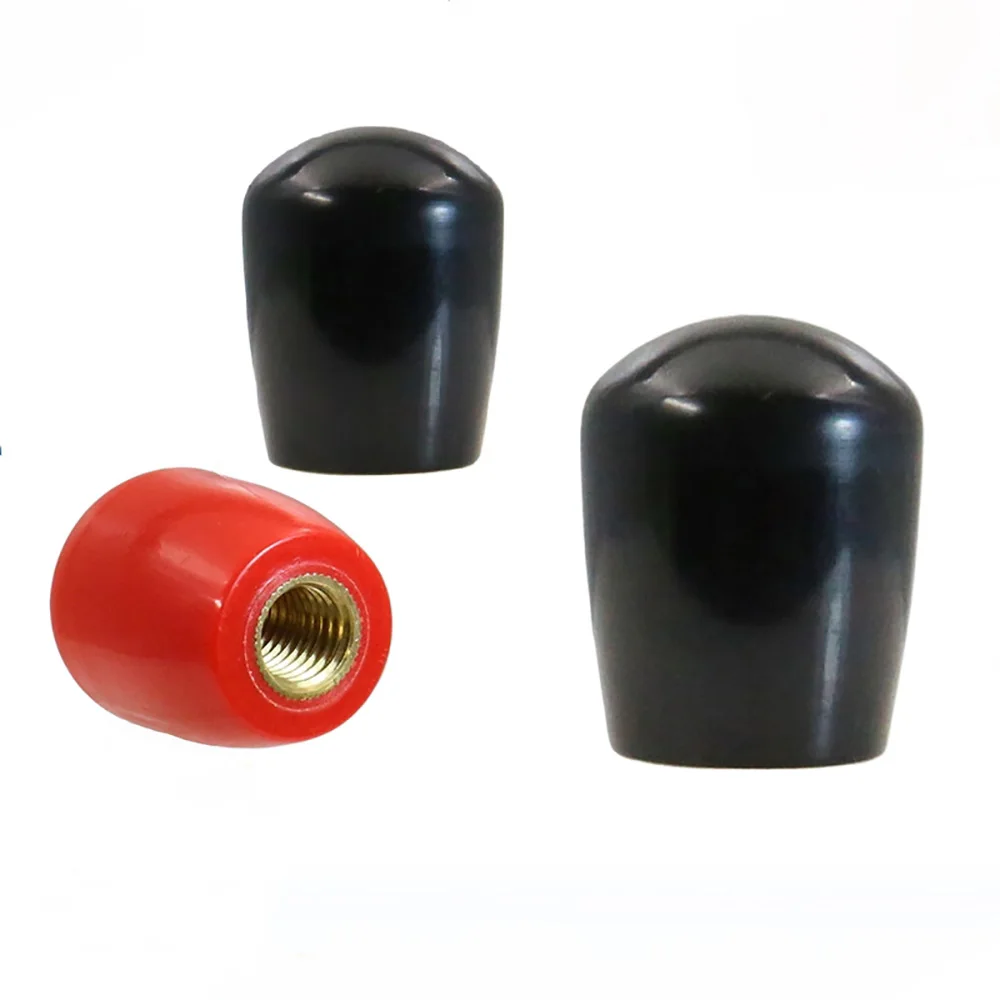 1Pcs M6 M8 M10 M12 Oval Handle Knob Bakelite Brass Thread Phenolic Resin 1.622 Handle Length 25mm 32mm 40mm for Machine Tools