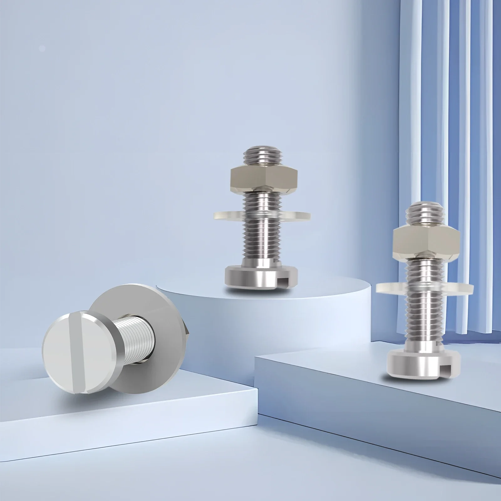 M2,5-Montagesatz für Plattenspieler-Headshell-Kartuschen aus Aluminiumlegierung für Ortofon Vinyl 7 mm und 9 mm Schrauben mit Messingmuttern und PE-Dichtung – Detail 4