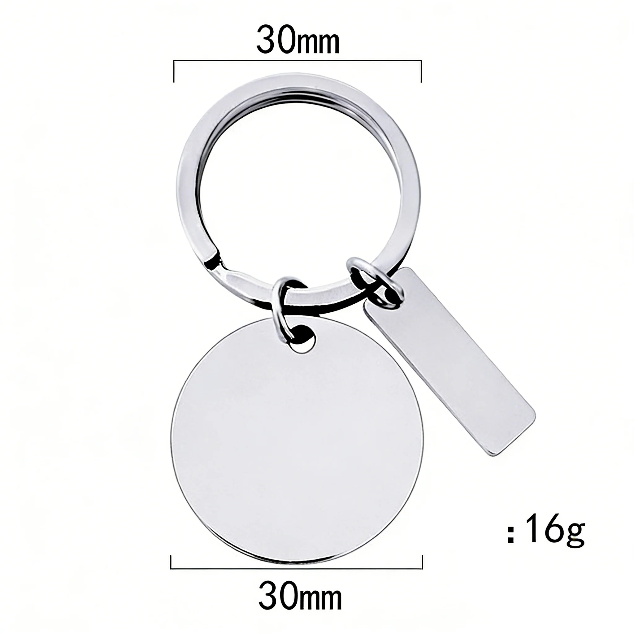 Stainless Steel Keychain Graduation Season School Bag Car Key Pendant DIY Jewelry Gift  Wholesale