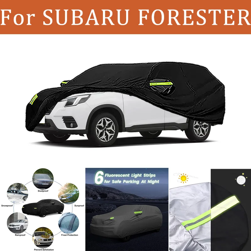 

For SUBARU FORESTER Car Cover Full Covers with Reflective Strip Dustproof UV Scratch-Resistant Sunscreen Protective cover